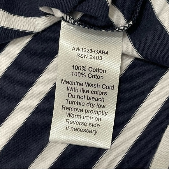 ATM Anthony Thomas Melillo NWT Stripe Jersey Cotton T-Shirt Navy White Small - Picture 12 of 12